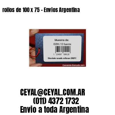 rollos de 100 x 75 – Envios Argentina