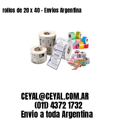 rollos de 20 x 40 – Envios Argentina