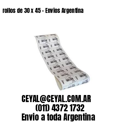 rollos de 30 x 45 – Envios Argentina