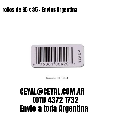 rollos de 65 x 35 – Envios Argentina