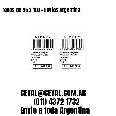 rollos de 95 x 100 – Envios Argentina