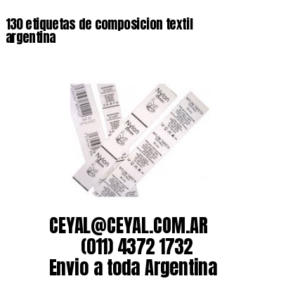 130 etiquetas de composicion textil argentina