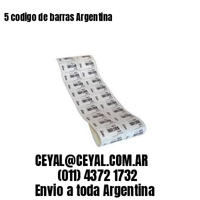 5 codigo de barras Argentina