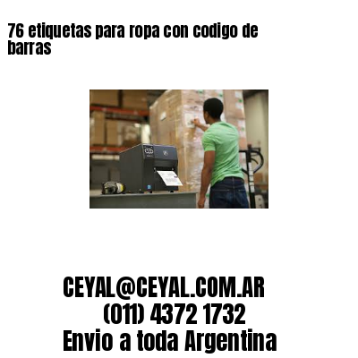 76 etiquetas para ropa con codigo de barras