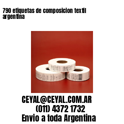 790 etiquetas de composicion textil argentina