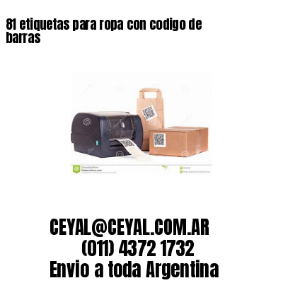 81 etiquetas para ropa con codigo de barras