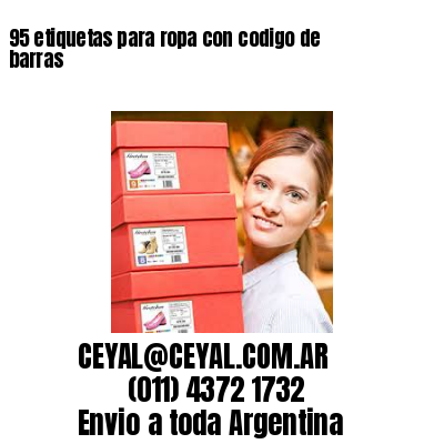 95 etiquetas para ropa con codigo de barras