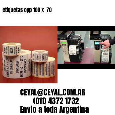 etiquetas opp 100 x  70