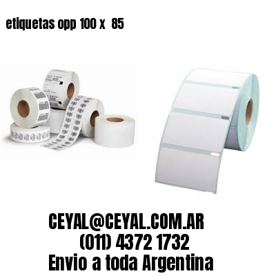 etiquetas opp 100 x  85