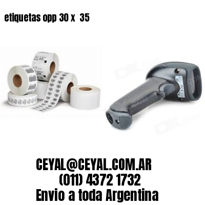 etiquetas opp 30 x  35