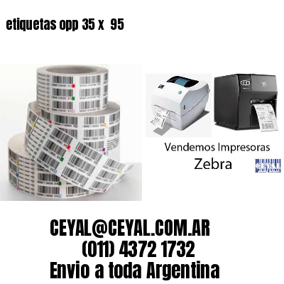 etiquetas opp 35 x  95