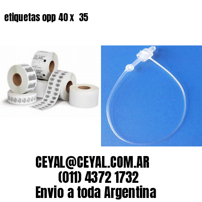 etiquetas opp 40 x  35