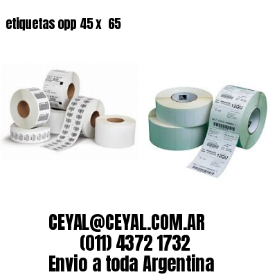 etiquetas opp 45 x  65