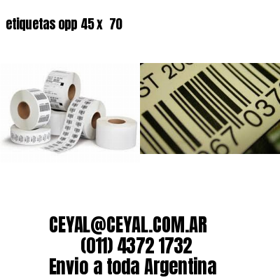etiquetas opp 45 x  70