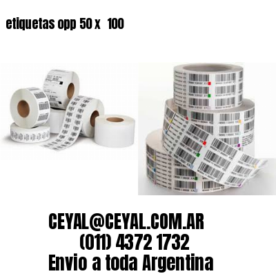 etiquetas opp 50 x  100