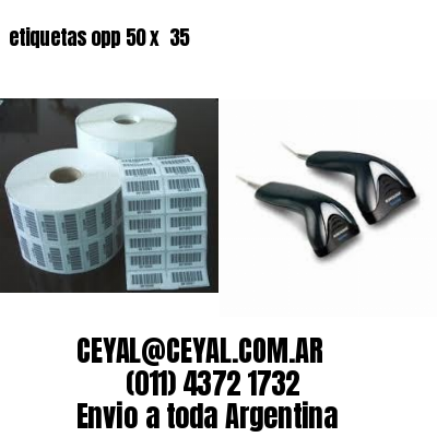 etiquetas opp 50 x  35