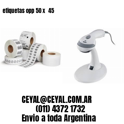 etiquetas opp 50 x  45