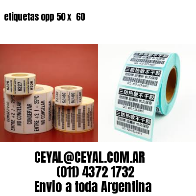 etiquetas opp 50 x  60