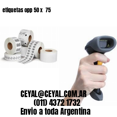 etiquetas opp 50 x  75