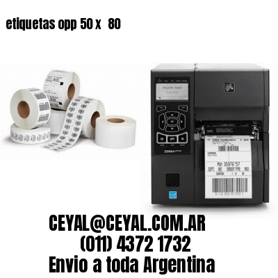etiquetas opp 50 x  80