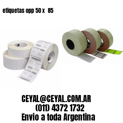 etiquetas opp 50 x  85