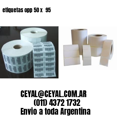 etiquetas opp 50 x  95