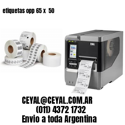 etiquetas opp 65 x  50