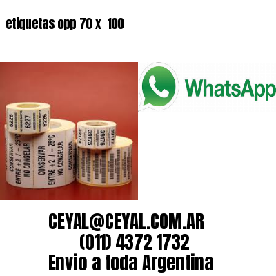 etiquetas opp 70 x  100