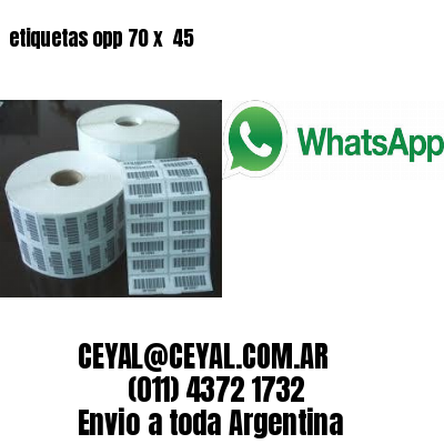 etiquetas opp 70 x  45