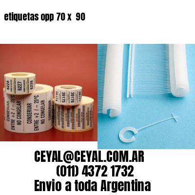 etiquetas opp 70 x  90