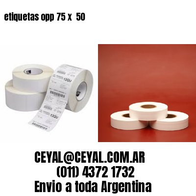 etiquetas opp 75 x  50