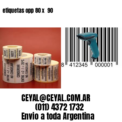 etiquetas opp 80 x  90