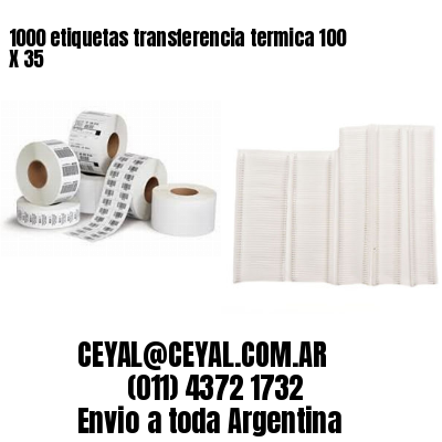 1000 etiquetas transferencia termica 100 X 35