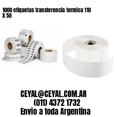 1000 etiquetas transferencia termica 110 X 50