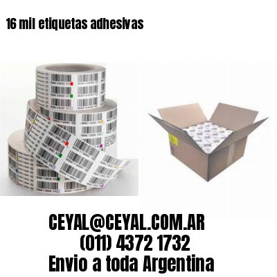 16 mil etiquetas adhesivas