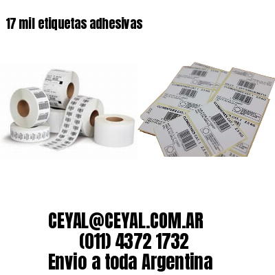 17 mil etiquetas adhesivas