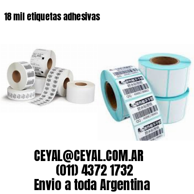 18 mil etiquetas adhesivas