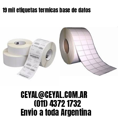 19 mil etiquetas termicas base de datos