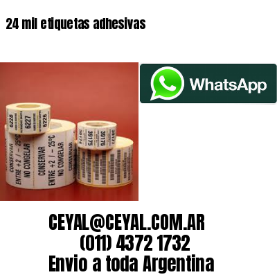 24 mil etiquetas adhesivas