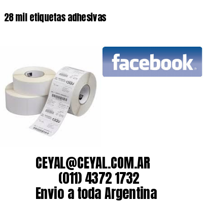 28 mil etiquetas adhesivas