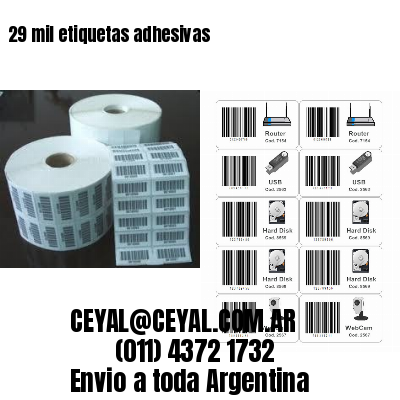 29 mil etiquetas adhesivas