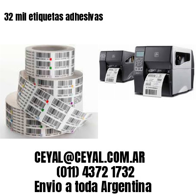 32 mil etiquetas adhesivas