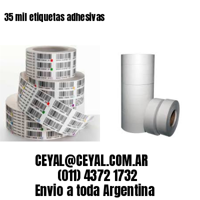 35 mil etiquetas adhesivas