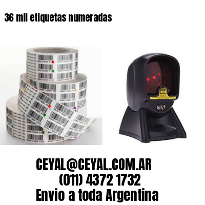 36 mil etiquetas numeradas