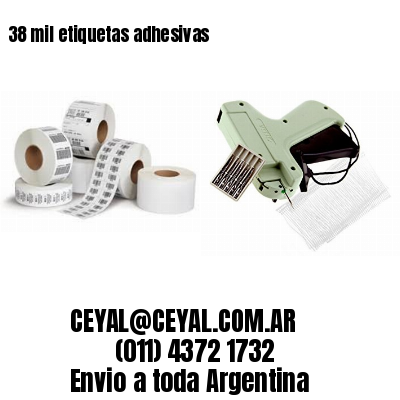 38 mil etiquetas adhesivas