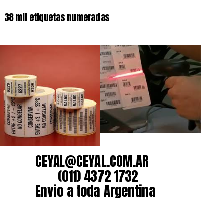 38 mil etiquetas numeradas