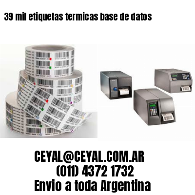 39 mil etiquetas termicas base de datos