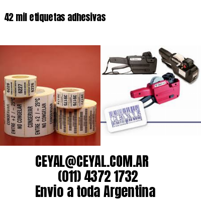 42 mil etiquetas adhesivas