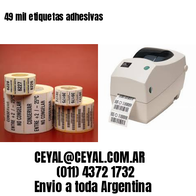 49 mil etiquetas adhesivas