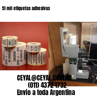 51 mil etiquetas adhesivas